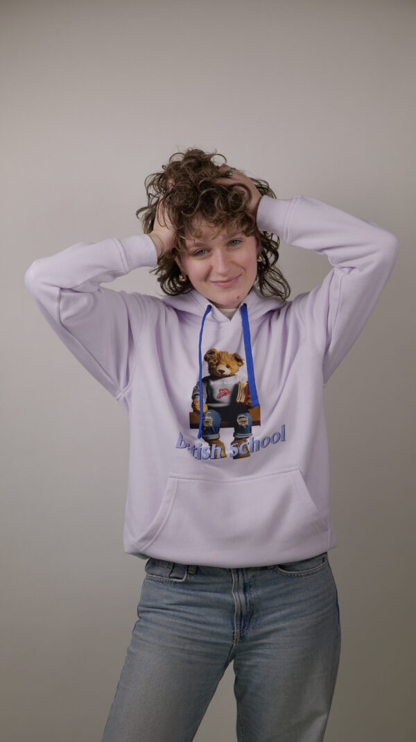 Bluza Biała Miś Student
