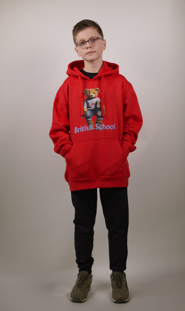 Bluza Czerwona Miś Student - obrazek 3